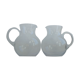 Pair of Orangeade pitcher in blown glass