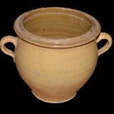Pot in fat, earthenware of castellet, apt, end of the XlX th century