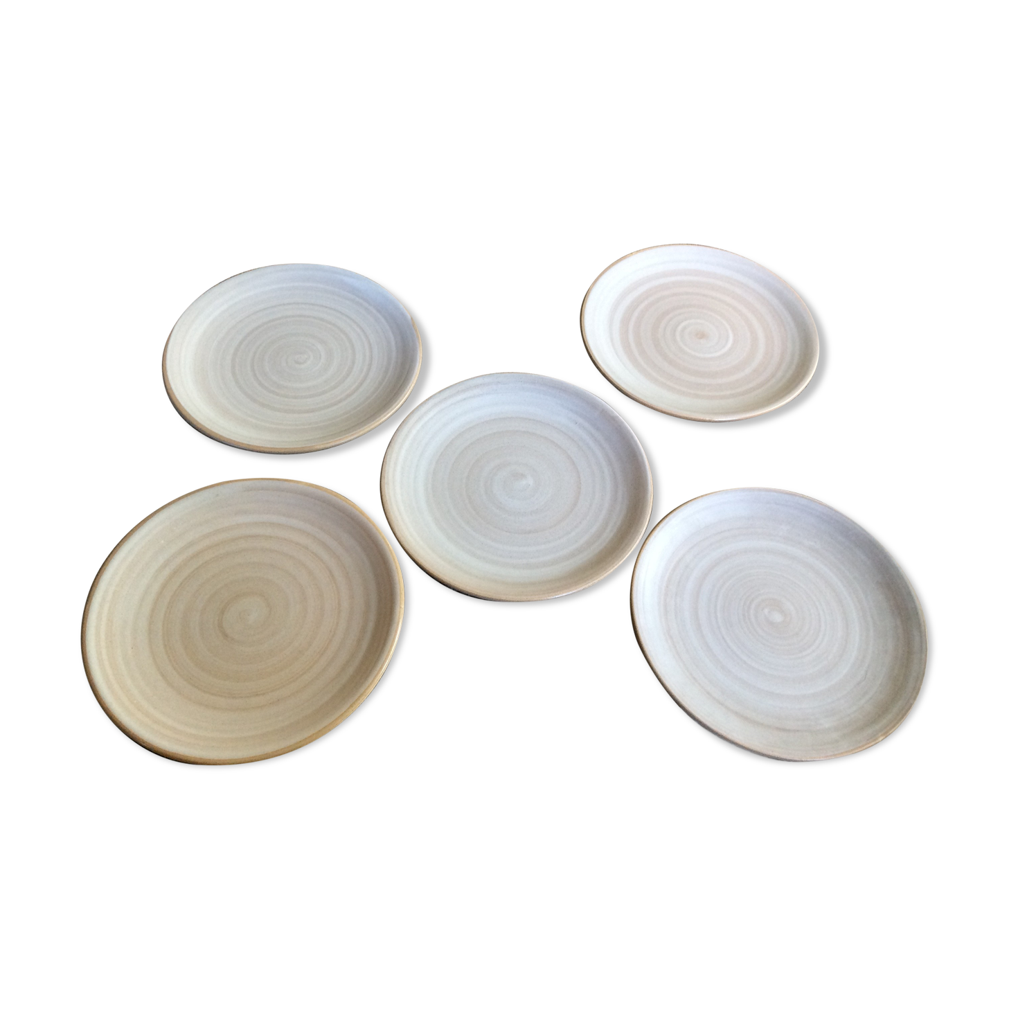 Series of 5 dessert plates
