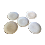 Series of 5 dessert plates