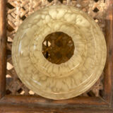 Beige speckled lampshade in Clichy glass
