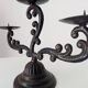 Old enamelled cast iron chandelier