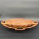 Carved cup in engraved wood – floral decoration and geometric handles