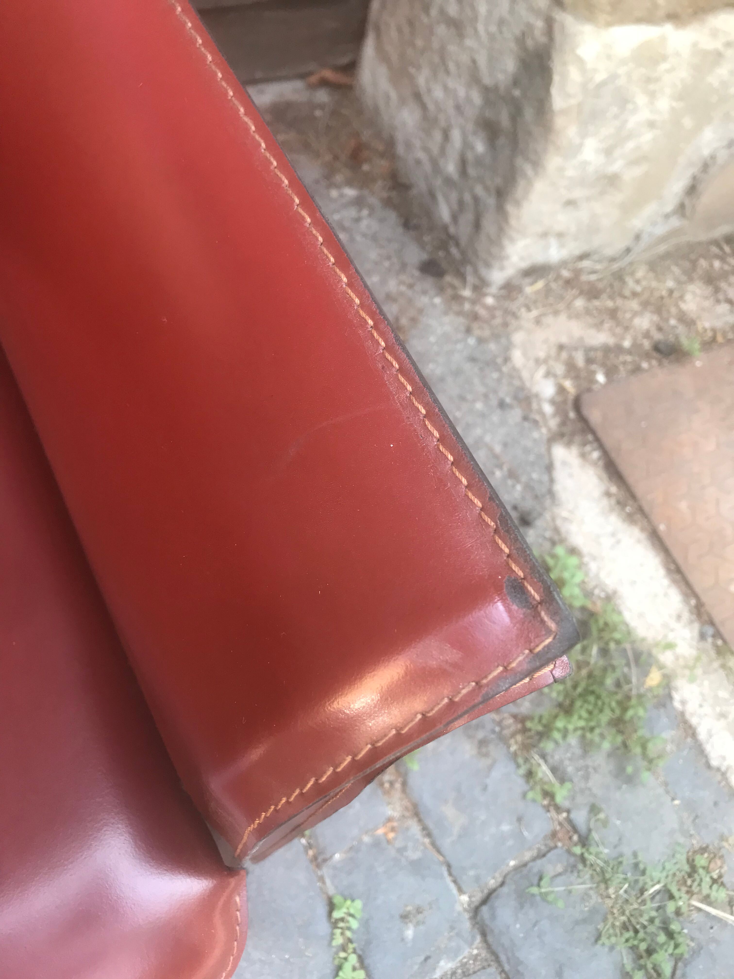 Pair of leather armchairs 1970