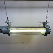 Industrial East German Fluorescent Tube Light From Leuchtenbau Wittenberg, 1980s