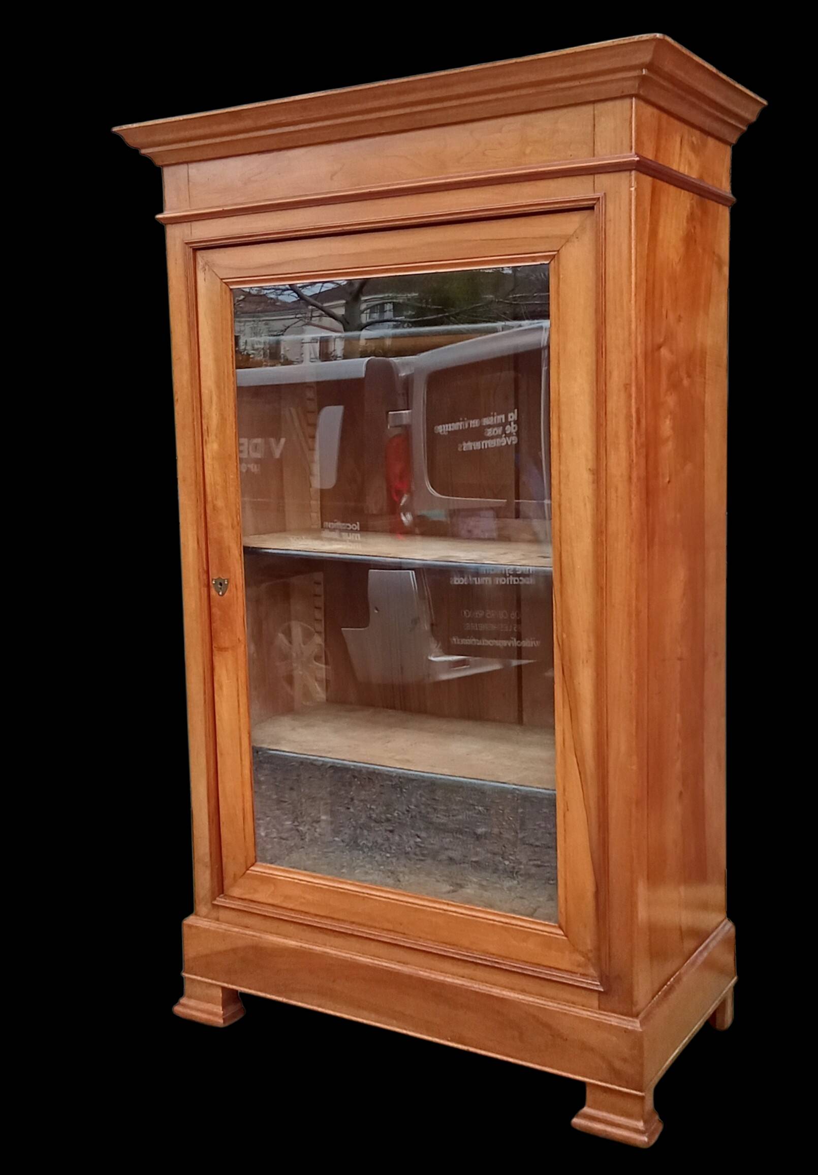 Ancienne vitrine bibliothèque Louis Philippe