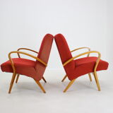 1960s Frantisek Jirak Bentwood Lounge chairs, set of 2