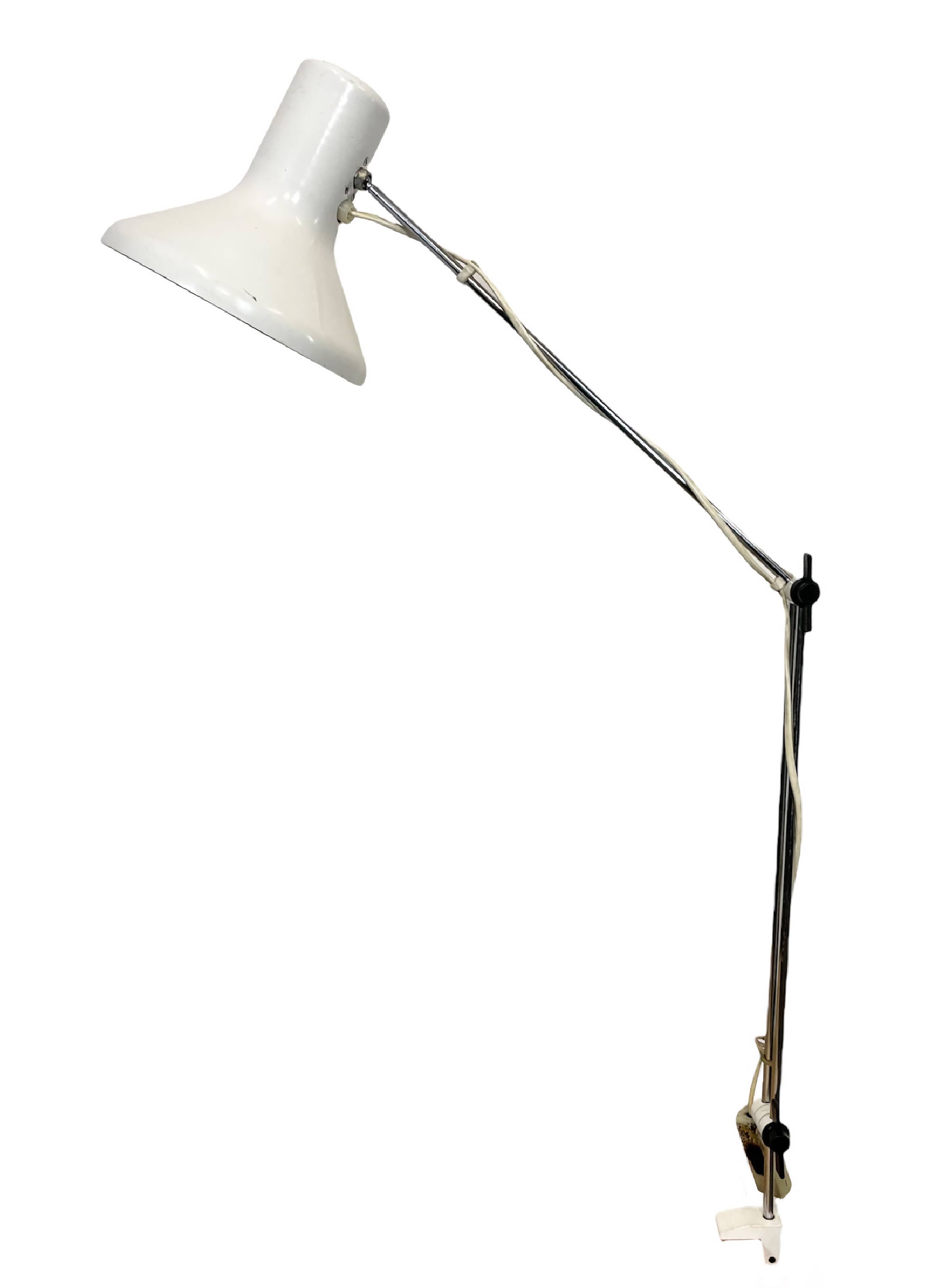 White table lamp by josef hurka for napako, 1960s