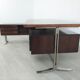 Bureau d'angle design Gianni Moscatelli palissandre années 70 vintage