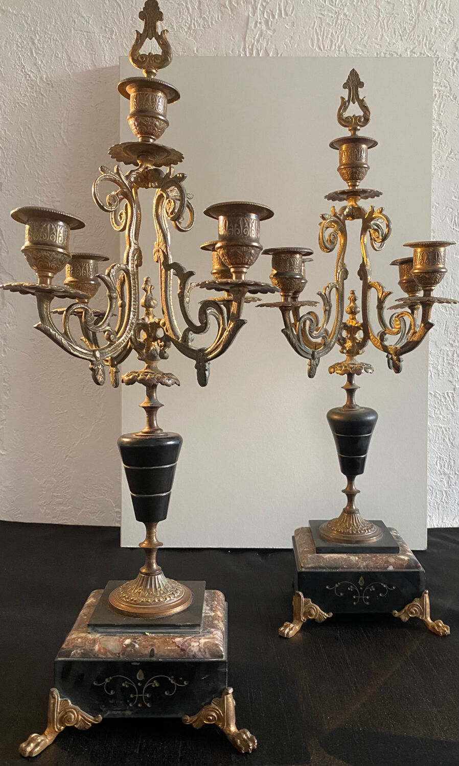 Dessus de cheminée 3 pièces époque Napoléon III
