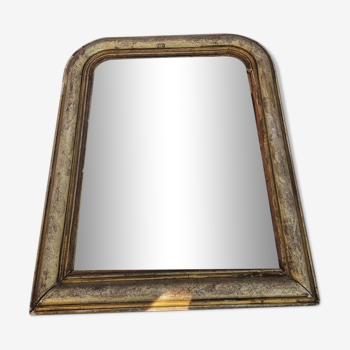 Miroir doré sculpté en bois 47x61cm