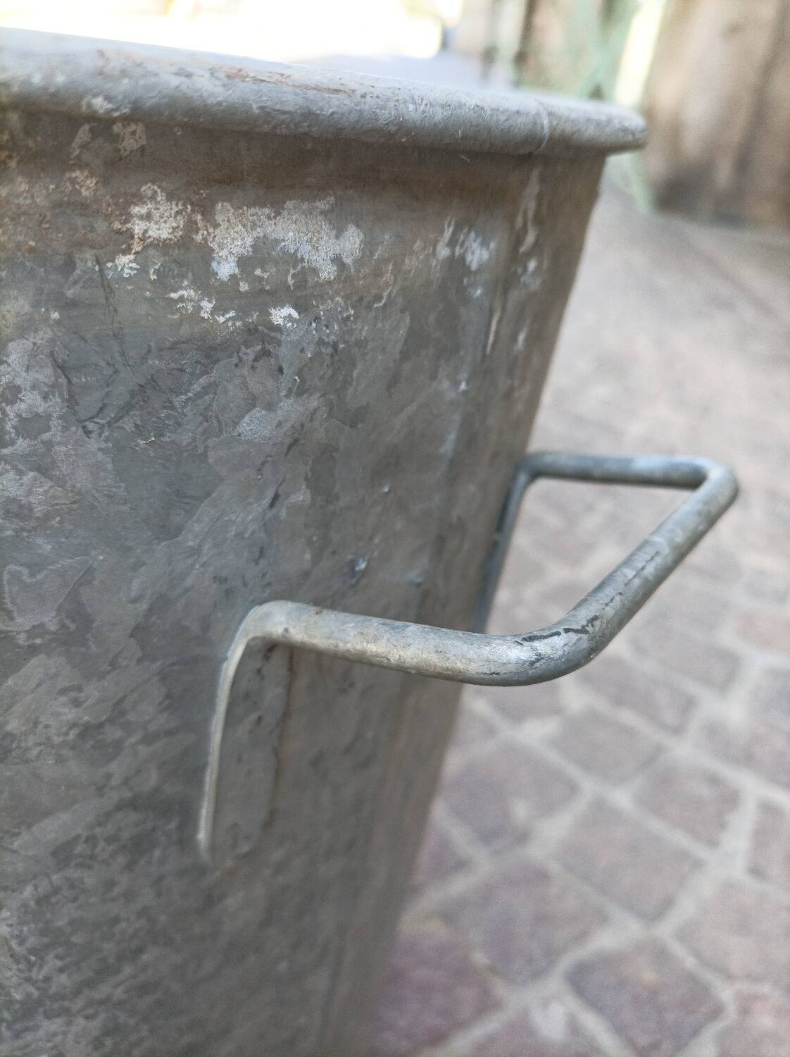 Large zinc bucket