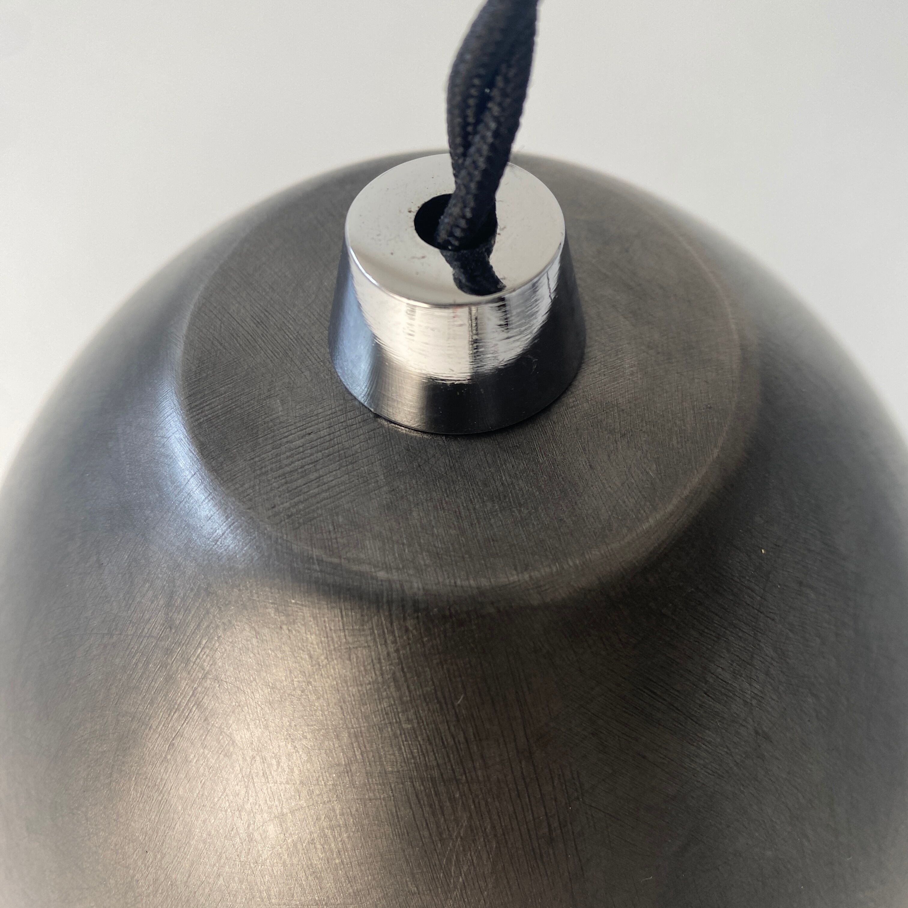 Lot 3 old metal pendant lamps 1970 vintage