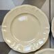 Set de 3 assiettes plates ivoire Digoin Sarreguemines