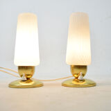 A pair of bedside lamps, 1970s