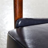 Ib kofod larsen armchair with footrest