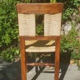 Série de 4 chaises Paillées 1970