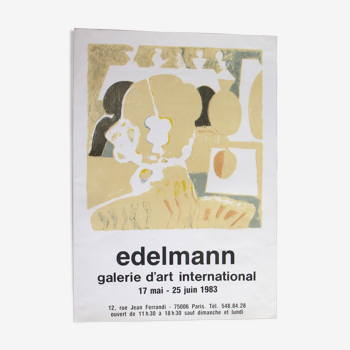 Affiche d'expostion jean edelman