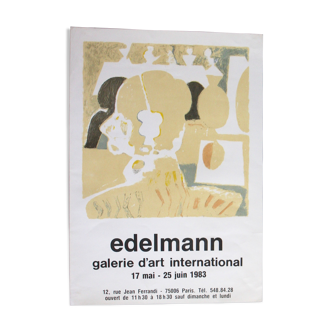 Jean Edelman exhibition poster.