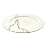 White Carrara marble centerpiece / plate, Up&Up Italy, 1970s