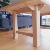 Solid oak farmhouse table