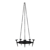 Lustre candélabre en fer forgé années 1950