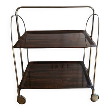 Dessert, mini bar or service trolley on wheels from the 1970s.