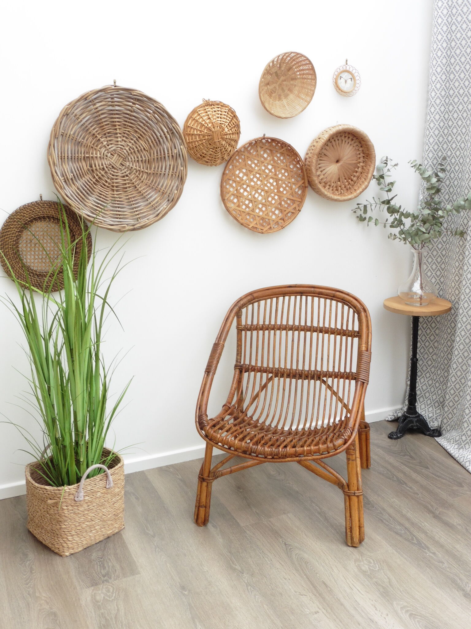 Rattan armchair