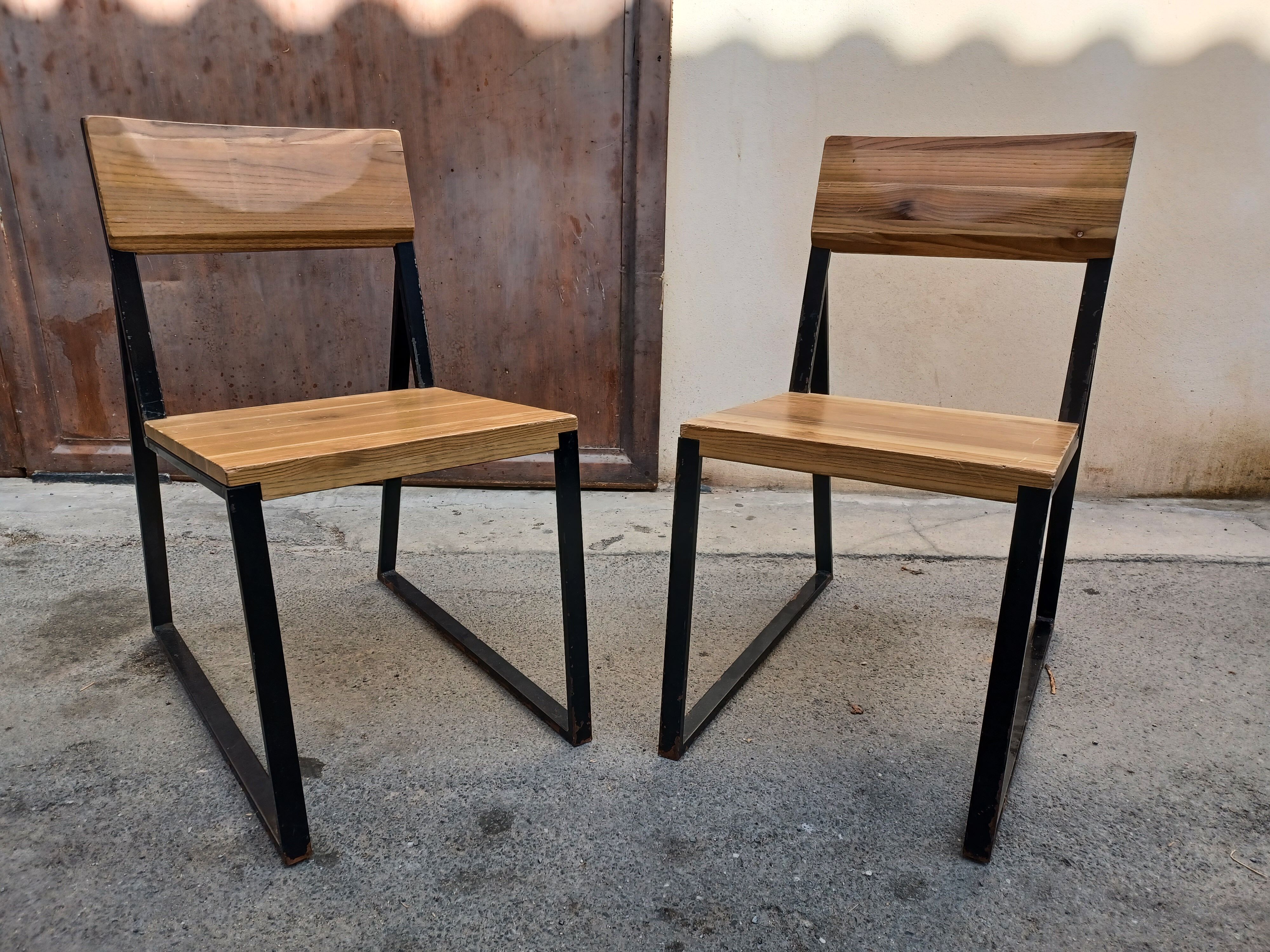 Pair of chairs industrial