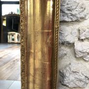 Louis-Philippe mirror 19th century, gold with gold leaf, mercury ice 102x77.5cm
