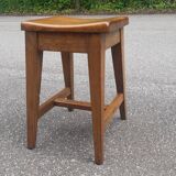 Vintage solid oak stool