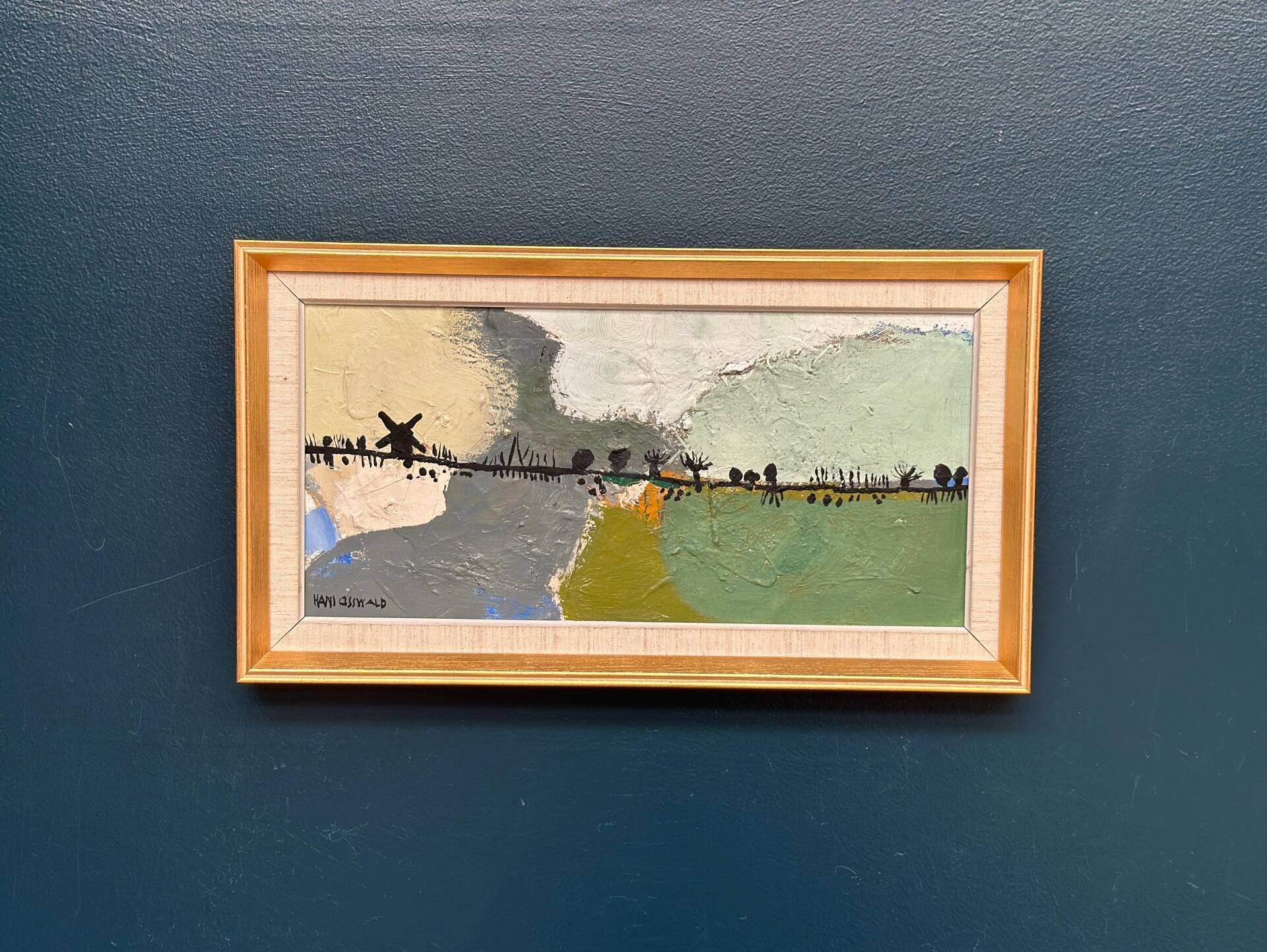 Swedish Oil on Canvas – “Kvarnvägen” by Hans Osswald – Signed