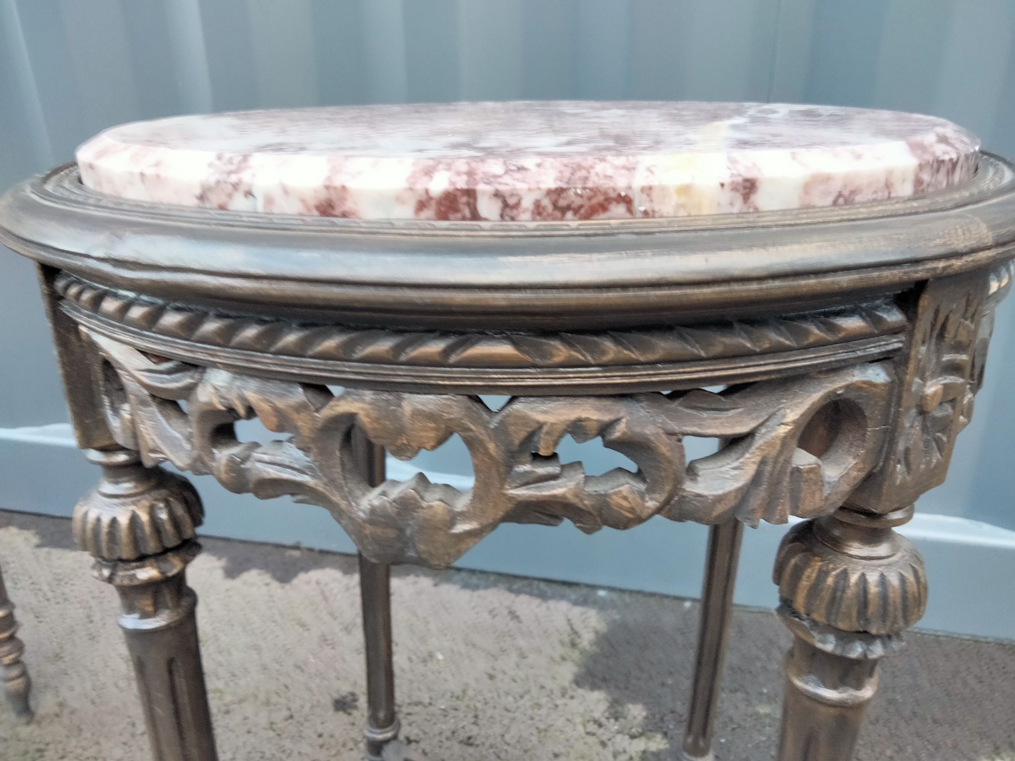 Pair of pedestal tables
