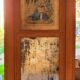 Antique 19th century fireplace trumeau mirror