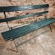 Antique folding garden bench – France – 1930s