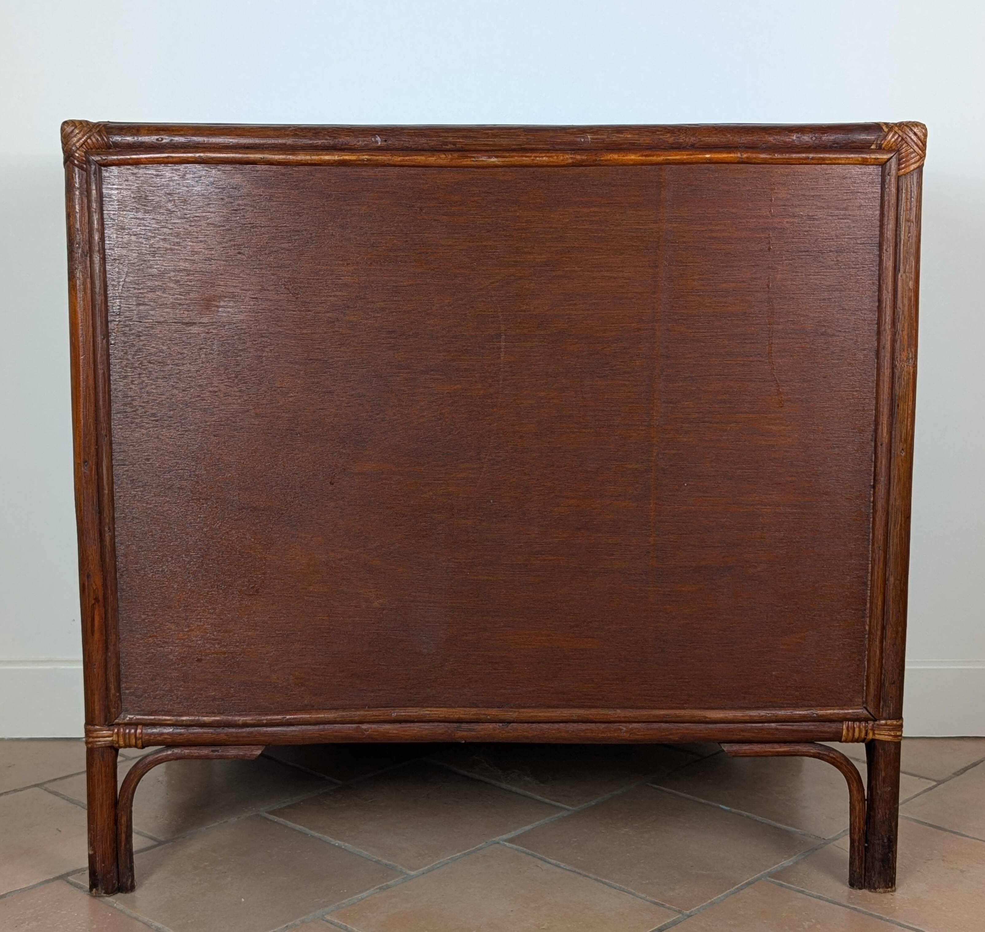 Rattan chest of drawers
