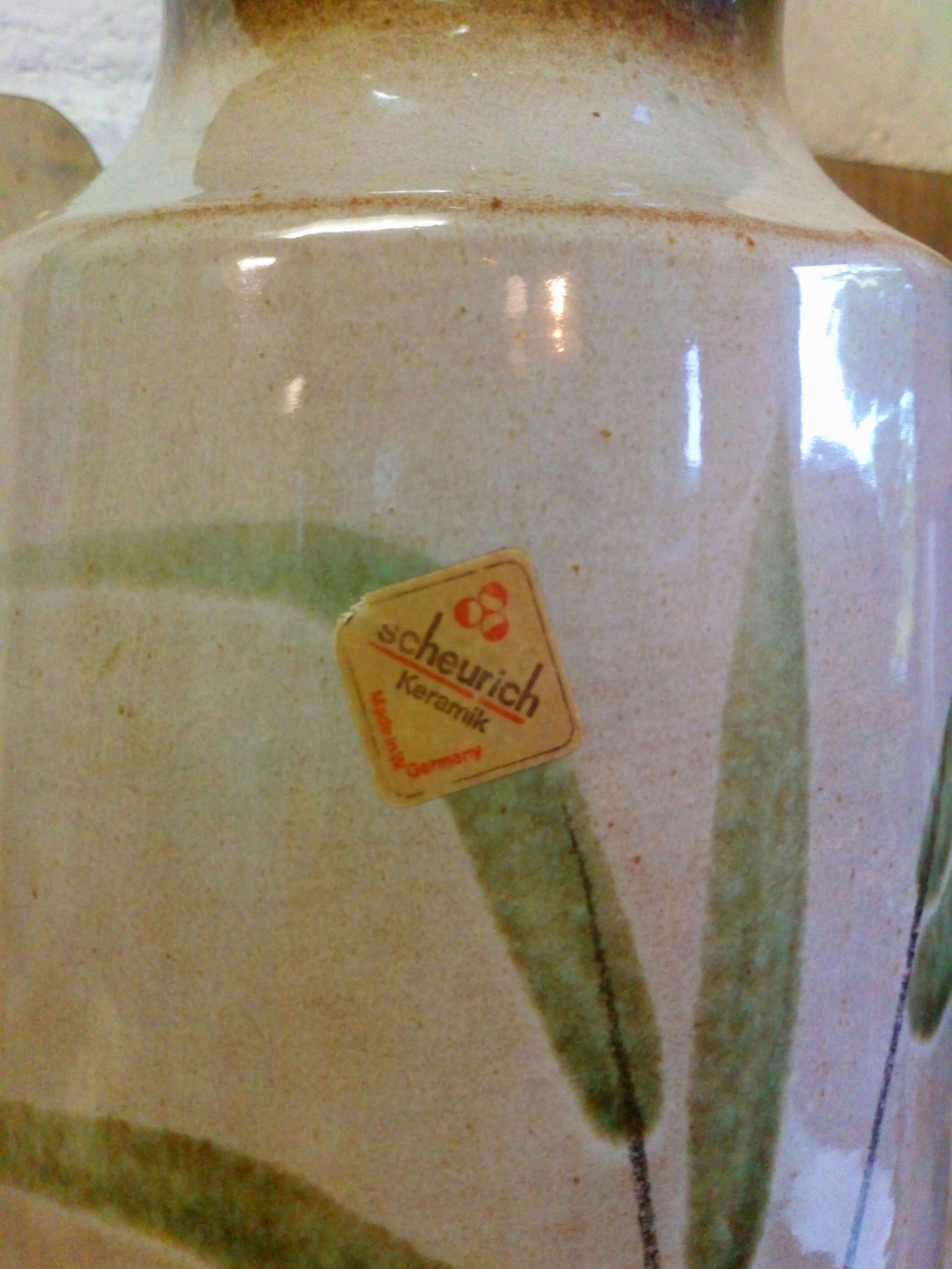 Vintage West Germany ceramic bamboo vase