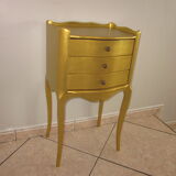 Gilded wooden bedside