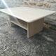 Travertine coffee table