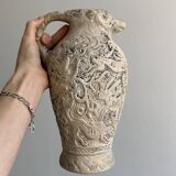 Antique sheep head handcrafted pottery