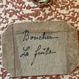 Rare small engraving entitled The Flight of Francois Boucher