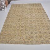 Floral Vintage Handmade Wool Rug sku 1372