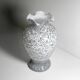 Grey speckled Murano glass vase - 1980s