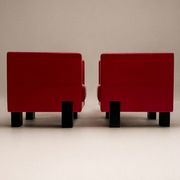 Poltrona Frau - Pair of leather armchairs, “Moji” model - c. 2000 - Italy