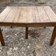 Table rectangulaire en chêne avec rallonges
