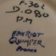 Bougeoir Henriot Quimper Brittany earthenware