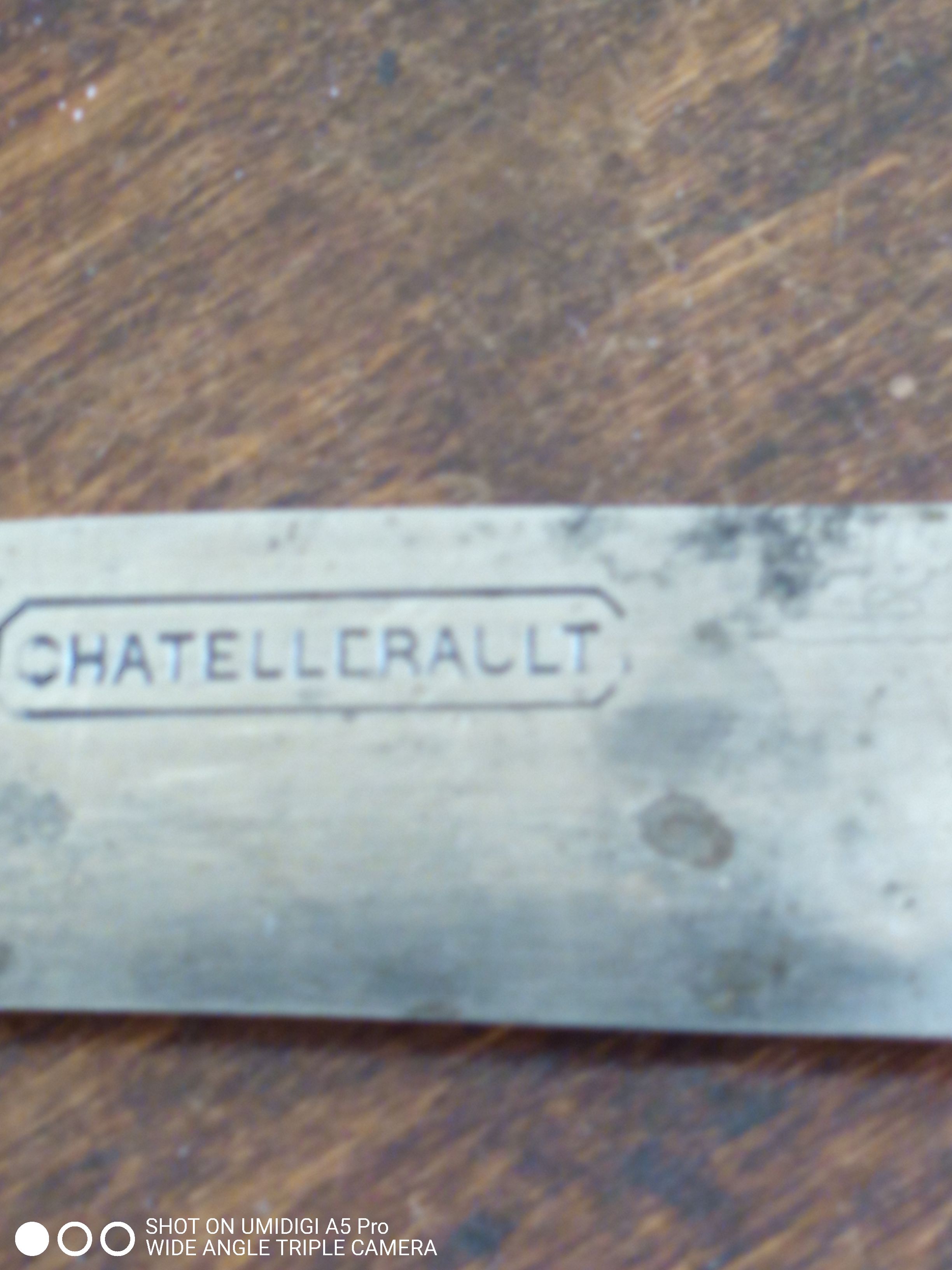 Box 12 dessert knives chatellerault horn handle