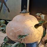 Art Deco frosted glass ceiling lamp