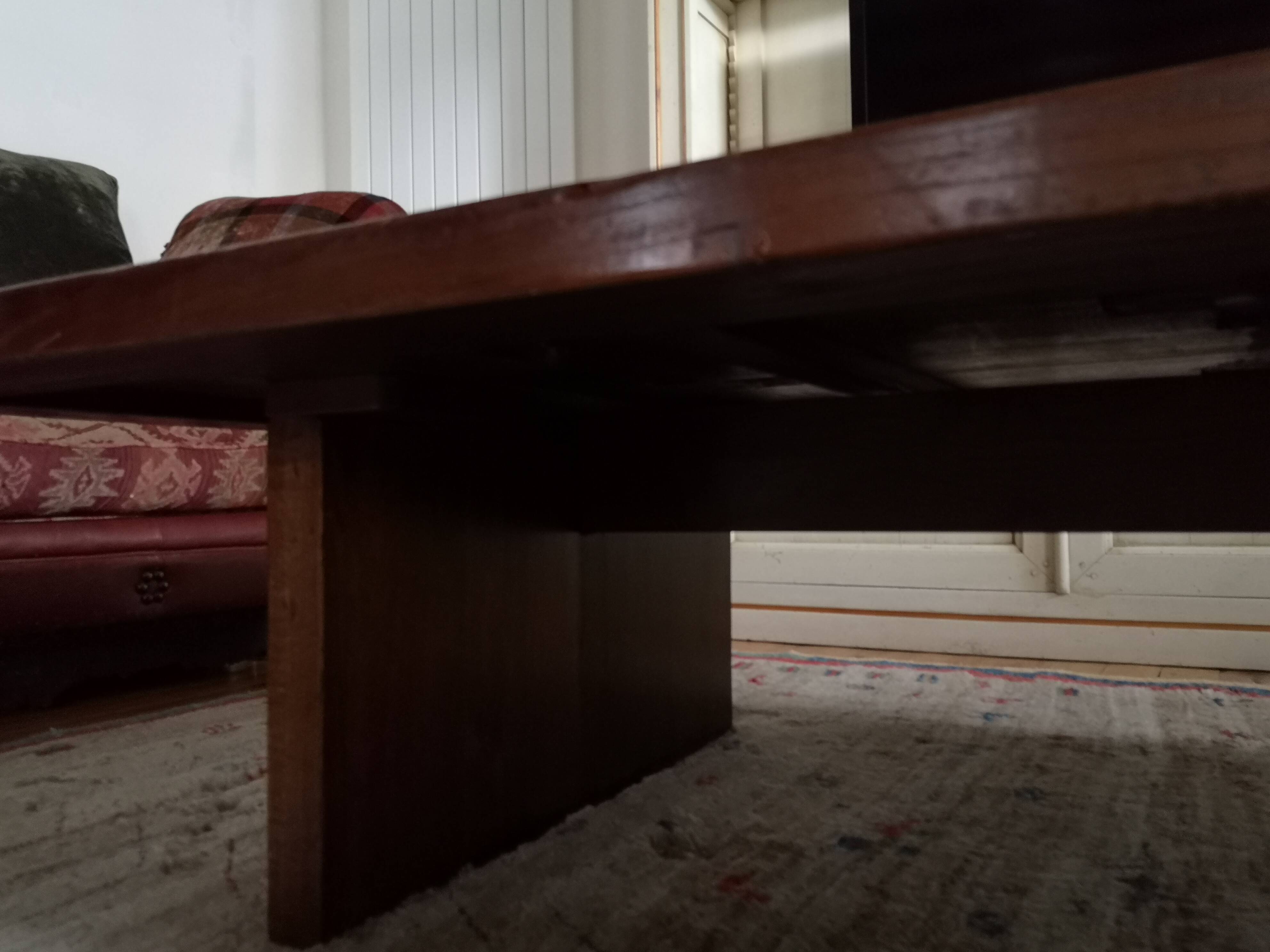 Large coffee table in solid wood