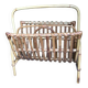 Rattan magazine rack
